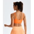 thumbnail image 3 of RUNNING GIRL Women’s Medium Support Sports Bra Square Neck Padded Workout Bra with Removable Pads Wide Strap Yoga Bra, 3 of 5