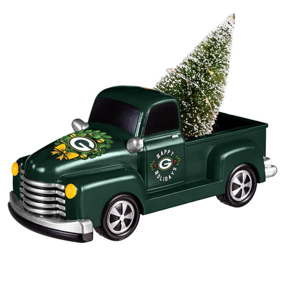 Green Bay Packers 9" Holiday Rally Truck LED Statue