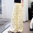 thumbnail image 2 of OGLCCG Girls Wide Leg Pants Loose Fit Elastic Waist Bow Pants Casual Flowy Trousers with Pockets 5-15 Years, 2 of 7
