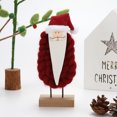 thumbnail image 4 of Bewildely Adorno navideño para sala de estar, dormitorio, Adorable, mesita de noche, figurita decorativa, decoración para el hogar, la Oficina y el Kits de decoración para fiestas Papá Noel Bewildely HA070120-01, 4 of 6