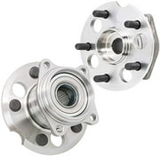 QJZ [2-Pack/Pair] 512338 Rear Wheel Bearing and Hub Assembly for 2001-2005 Toyota RAV4 [All Wheel Drive Models ONLY], 5 Lugs with Non-ABS