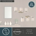 thumbnail image 5 of Robey 3 Light Polished Nickel Transitional Bathroom Vanity Fixture White Glass, 5 of 11