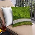 thumbnail image 1 of Ahgly Company Color Focus Green Outdoor Throw Pillow, 18 inch by 18 inch, 1 of 6