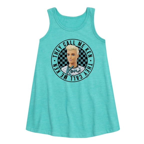 Barbie - They Call Me Ken - Retro Circle - Toddler and Youth Girls A-line Dress