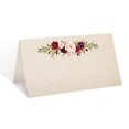 thumbnail image 1 of 321Done Tarjetas de lugar florales de 3,5 x 2, fabricadas en Estados Unidos, en blanco para nombre, mesa de comida, cena, fiesta, asiento, boda, recepción, buffet, tienda de campaña, estilo rústico, r, 1 of 5