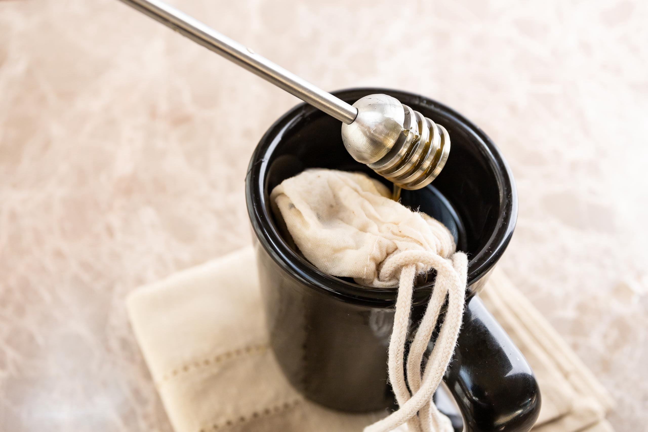 Honey Dipper  Stainless Steel Stirring Stick 6.5"