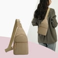 thumbnail image 1 of shyuyusa Double Layer Chest Bag Crossbody Bag Shoulder Pouch Multi Functional Design for Outdoor and Daily Use, 1 of 6