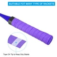 thumbnail image 4 of Tennis Badminton Racket Overgrip Non-Slip Sweatband Drumstick Tape, Purple 8 Pack, 4 of 6