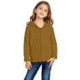 thumbnail image 3 of XXWXYD Children Toddler Autumn Fall Outerwear Zipper Hooded Sweatshirt Jacket Lightweight Windproof Coat Sweater Hoodie Fleec𝖾 Layer, 3 of 6