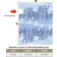 thumbnail image 5 of Snow Winter Forest Mailbox Cover Snowflake Christmas Trees Pine Freeze Xmas Magnetic Mailbox Covers Winter Holiday Mail Box Wraps Post Letter Cover Standard Size 18x21 Inch for Yard Home, 5 of 6