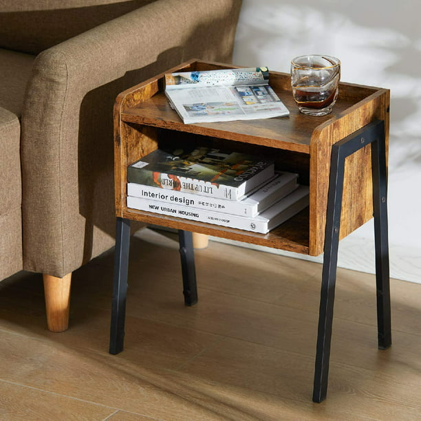Stackable End Table With Storage, Side Table Cabinet Design