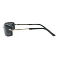 thumbnail image 4 of Rimless Style Sunglasses Unisex Rectangular Shield Fashion Shades UV400 Black, 4 of 4