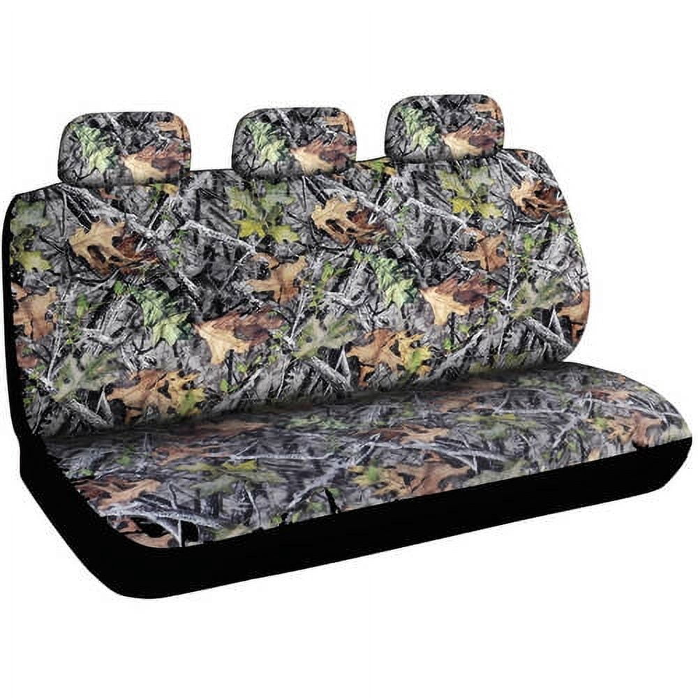 BDK Hawg Camouflage Seat Covers and Floor Mats for Car and SUV, Heavy Duty Rubber, Trimmable