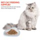 thumbnail image 5 of Cuenco de cerámica para mascotas con forma de nube, cuenco de agua para comida para gatos, plato poco profundo para gatos para mascotas, 5 of 6