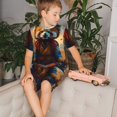 thumbnail image 4 of Fotbe Prairie Meditating Raccoon Pijama Estampada de 2 Piezas para Niños – Ropa de Dormir de Manga Corta Cómoda para Niños y Niñas, Camiseta y Shorts de Algodón-X-Large, 4 of 6