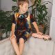 thumbnail image 4 of Fotbe Prairie Meditating Raccoon Pijama Estampada de 2 Piezas para Niños – Ropa de Dormir de Manga Corta Cómoda para Niños y Niñas, Camiseta y Shorts de Algodón-Medium, 4 of 6