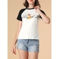 thumbnail image 5 of Allegra K Women's Summer Casual Short Sleeve Cartoon Cat Print T-Shirt, 5 of 6