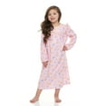 thumbnail image 2 of Girls Granny Gown Nightgown, Toddler to Big Kid, Cookies and Milk Design, Soft, Comfortable, Adorable Pajamas For Girls, 2 of 5