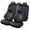 Black-Full Set, variant on Car Seat Covers Full Set Fit for Acura TL 1999-2014, Premium Faux Leather Waterproof Breathable Anti‑Slip Seat Protectors, Black