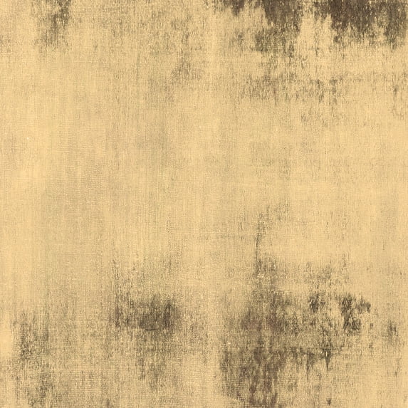 Ahgly Company Indoor Square Abstract Brown Modern Area Rugs, 4' Square