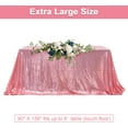 thumbnail image 3 of GFDYREE Sequin Tablecloth, Wedding, Banquet, Rectangular, 90"x156", Fuchsia Pink, 3 of 6