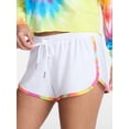 thumbnail image 4 of No Boundaries Pride Contrast Binding Mesh Dolphin Shorts, 2'' Inseam, Women's XXS-XXL, 4 of 5