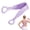 Purple, variant on Silicone Back Scrubber and Exfoliating Bath Strap, 35.6-Inch Long Dual-Sided Body Cleansing Brush for Men and Women