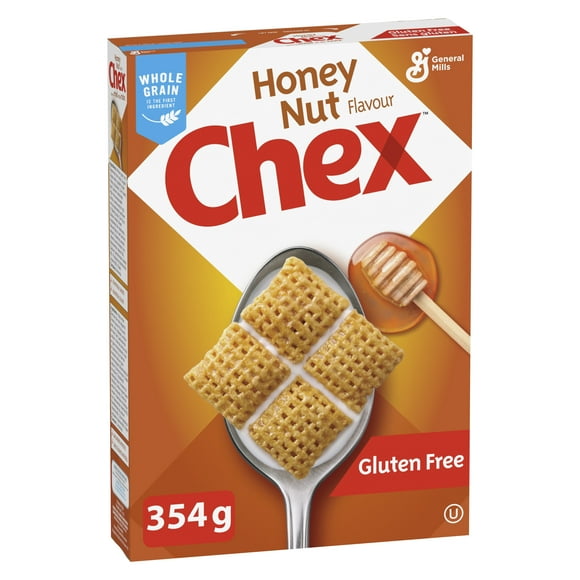 Honey Nut Chex Breakfast Cereal, Gluten Free, Whole Grains, 354 g