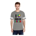 thumbnail image 1 of Unisex Autism Awareness Football Fine Jersey T-Shirt, 1 of 5