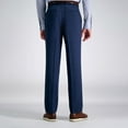 thumbnail image 2 of Men's Haggar® Travel Performance Tailored-Fit Stretch Flat-Front Suit Pants Color: Dark Gray Heather Size: 42X30, 2 of 4