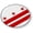 Flexible, variant on Washington, D.C. Flag 3D Domed CAR Emblem Badge Sticker Chrome Metal Round Bezel