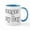White/Blue Inside, variant on CafePress - Stronger Square 05 Copy Mug - 11 oz Ceramic Mug - Novelty Coffee Tea Cup