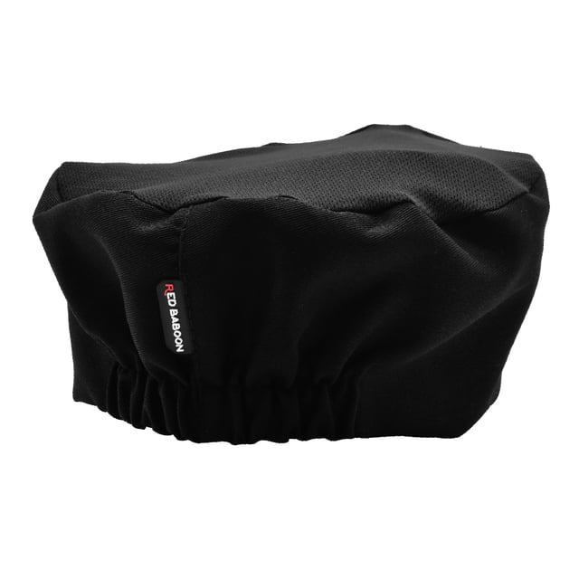 Gorro de Chef Transpirable y Ajustable Cofia de Chef Elegante y Cómodo, Negro Red Baboon Cofia de Chef, Modelo Ratui, Tela Gabardina 100% Algodón, Transpirable y Absorbente.