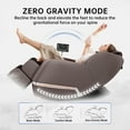 thumbnail image 6 of Real Relax Full Body Zero Gravity Shiatsu Recliner Electric Massage Chair, Brown, 6 of 11