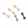 thumbnail image 4 of HOOUN 2x Ear Cartilage Stainless Steel Barbell Helix Tragus Stud Piercing Bar Earring-Gold-4mm, 4 of 9