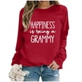 thumbnail image 2 of WEAIXIMIUNG Sweat-Shirt Surdimensionné pour Femmes Mode Décontractée Couleur Unie Manches Longues Imprimé Lettre Col Rond Hoodie, 2 of 4