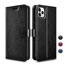 iPhone 11 Pro Max Case, Njjex iPhone 11 Pro Max Case [3 Card Slot] [Kickstand] [Gift Box] Leather Folio Flip Wallet Case [RFID Blocking] for iPhone 11 Pro Max 2019 - Black