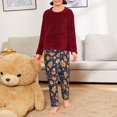 thumbnail image 6 of Xecao Gingerbread Delights Print Teenagers' Pajama Pants Long Sleep Pants Soft Elastic Waist Pajama Bottoms Elastic waist with 2 Pockets 5-16 Years-XS(5-6), 6 of 6