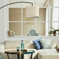 thumbnail image 6 of Lamp Shades Set of 2 Drum Lampshade 12"x12"x8" Linen Lamp Shade Easy Assembly, Cream, 6 of 6