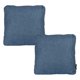 thumbnail image 1 of Cojin decorativo Zita cuadrado grande Set de 2 Azul Denim, 1 of 3