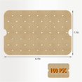 thumbnail image 2 of 100pcs Sheet Air Fryer Paper Liner Rectangle Paper Baking Parchment Paper Mats, 2 of 3
