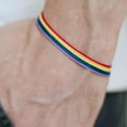 thumbnail image 3 of Ayyufe Pride Jewelry Handmade Men Women Rainbow Cord Bracelet Gay Pride Bangle Wristband, 3 of 5