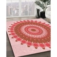 thumbnail image 3 of Ahgly Company Machine Washable Indoor Rectangle Transitional Pastel Pink Area Rugs, 5' x 7', 3 of 7