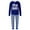 Blue, variant on KHONTS Christmas Blue Family Sets of Matching Pajamas 2 Piece Festive Sleepwear With Letter Printed for Parents and Kids Men XL