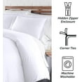 thumbnail image 5 of Neutral Solid Color 3-Piece Duvet Cover Set by Southshore Fine Linens, 5 of 9
