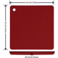 thumbnail image 2 of Silicone Trivets for Hot Dishes, Pots and Pans, Hot Pads for Kitchen, Merlot Red Silicone Pot Holders Mats for Kitchen Quartz Counter Heat Resistant Mat, Flexible Table Trivet Mat Set 4, 2 of 5