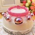 thumbnail image 6 of Farfi Cute Fashion Adjustable Nylon Dog Puppy Big Bells Collar Necklace Pet Supply (Pink Stoving Varnish,M), 6 of 13