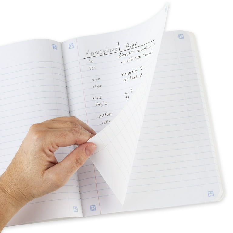 Five Star Composition Book Plus Study App, Wide Ruled, Green