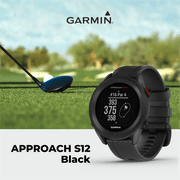 Garmin Approach S12, Easy-to-Use GPS Golf Watch, 42k+ Preloaded Courses, Black