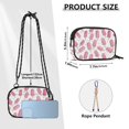 thumbnail image 4 of FORMRS Mini Crossbody Bag for Women Adjustable Shoulder Rope Travel Casual Phone Purse, Pink Popsicle Pattern, 4 of 7